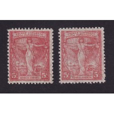 ARGENTINA 1922 GJ 541/2 ESTAMPILLAS NUEVAS CON GOMA U$ 13,50